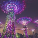 Fotografía de luz LED en Singapur.