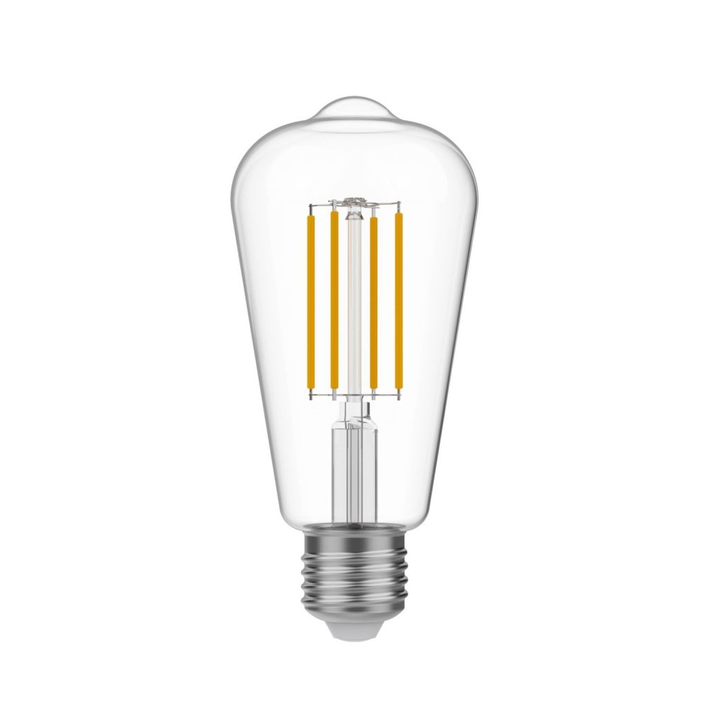 Bombilla LED Edison ST64 Transparente 7W 806Lm E27 2700K Regulable