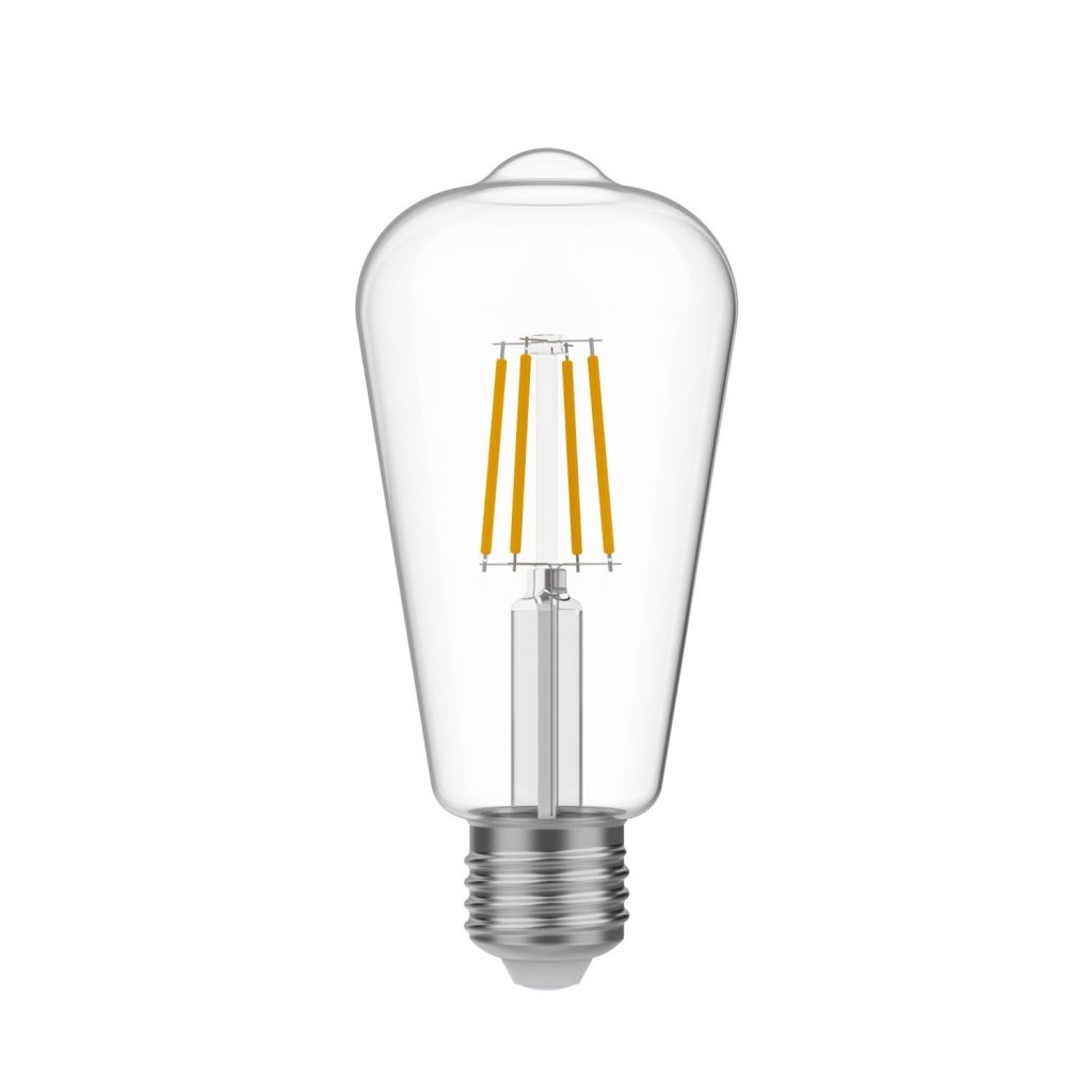 Bombilla led Edison ST64 Transparente 4W 470Lm E27 2700K - E03