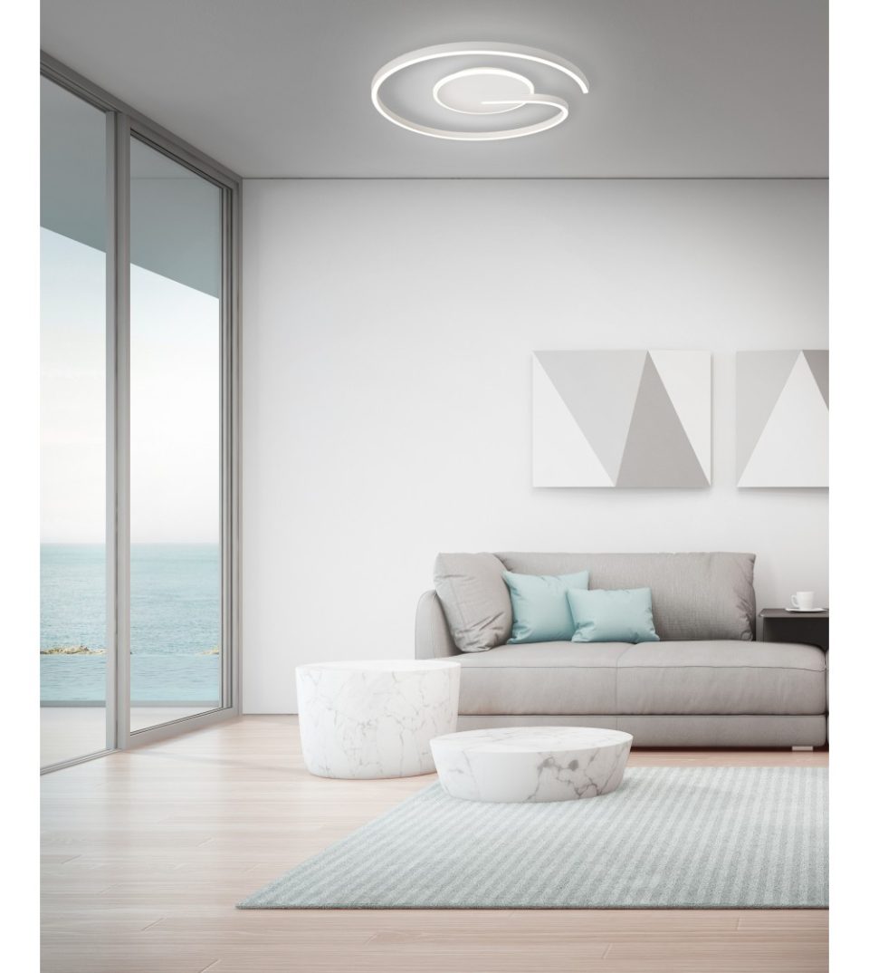 Plafón led Rennes 60W cct Blanco Ø500mm