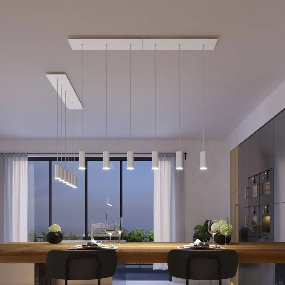 Lámpara colgante con Pantalla Tub E14