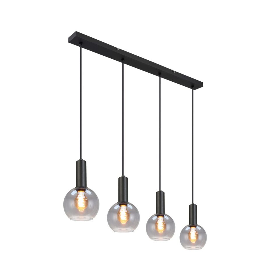 Lámpara colgante cuatro luces Nedas E27