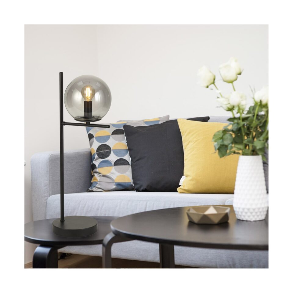 Lámpara de mesa Boston Negro E14