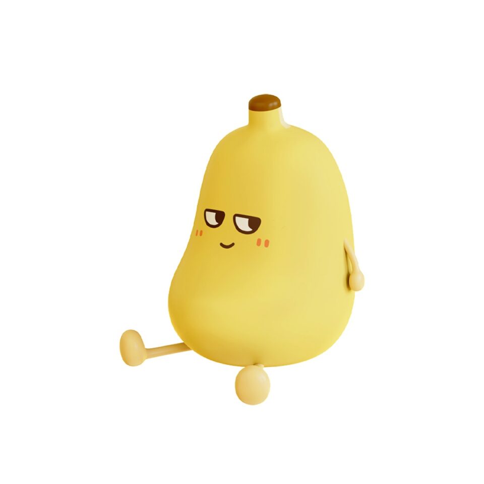 Lámpara portátil infantil Plátano LED 1W